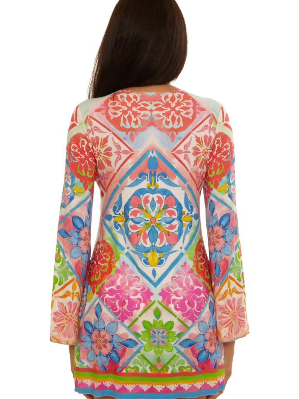 Becca Swim Mijas Print Knit Tunic Coverup in size Medium - Picture 3 of 8